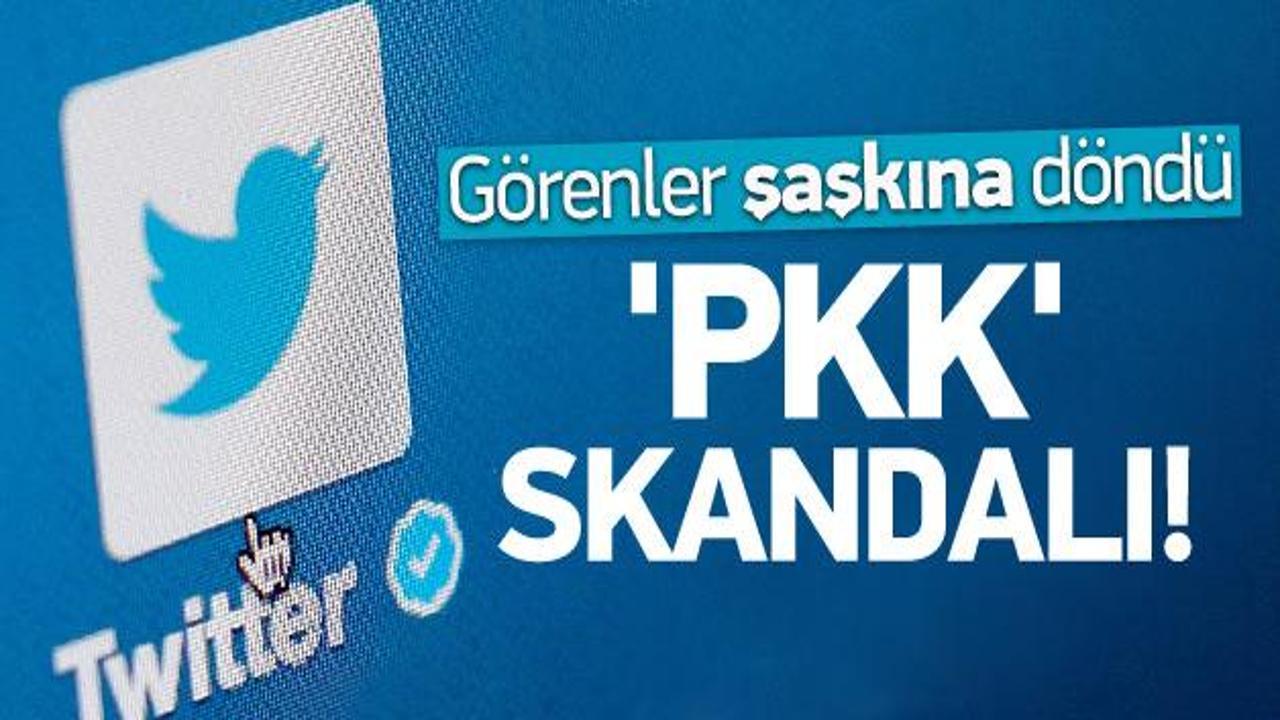 Twitter'da PKK skandalı