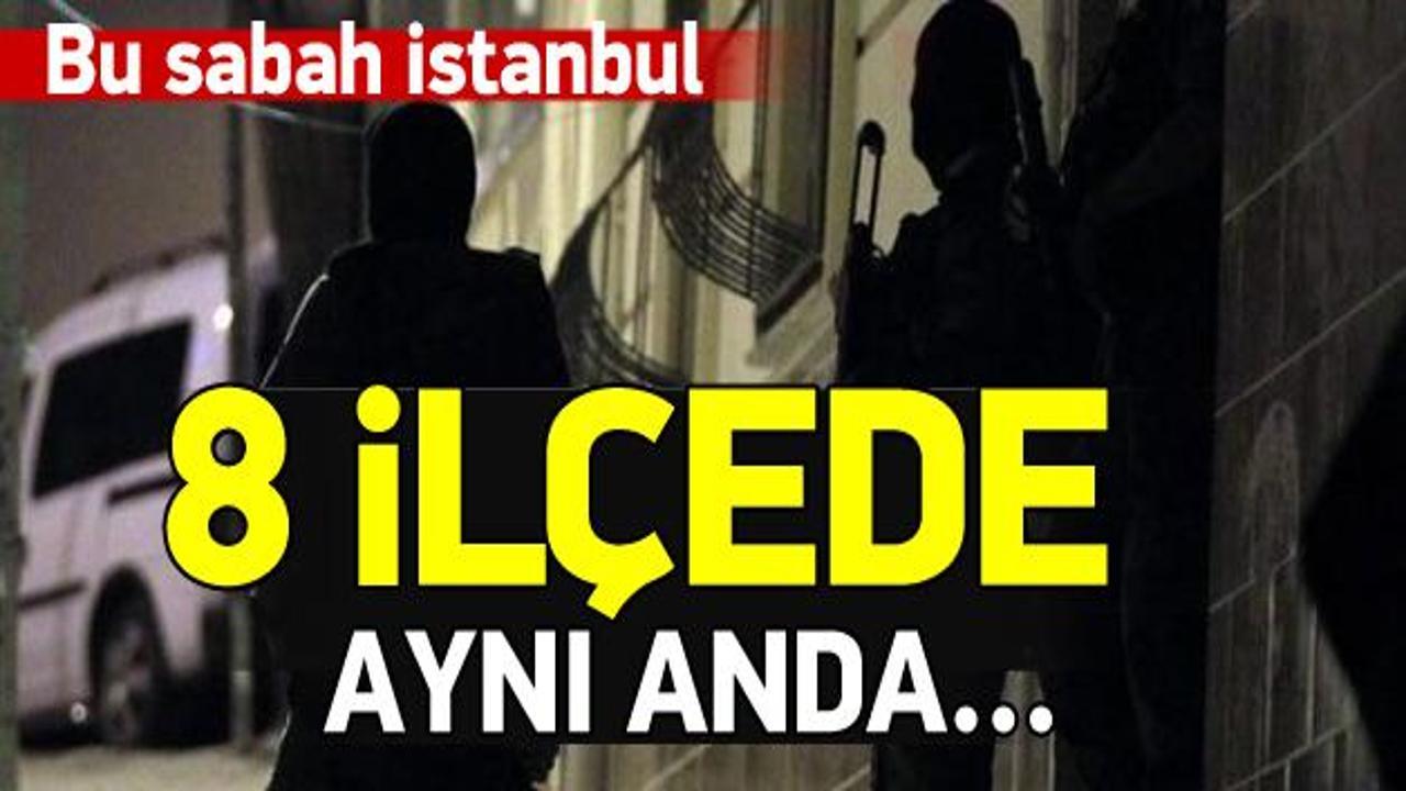 İstanbul'un 8 ilçesinde PKK operasyonu