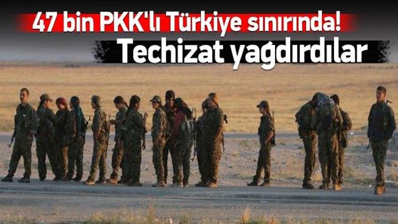 Şok: 47 bin PKK'lı Türkiye sınırında!