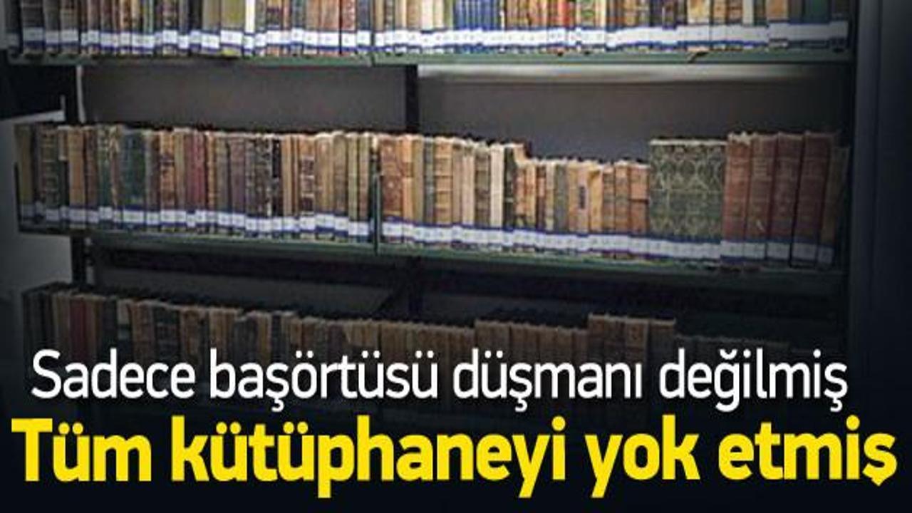 Alemdaroğlu Hukuk’un kütüphanesini de çöpe atmış