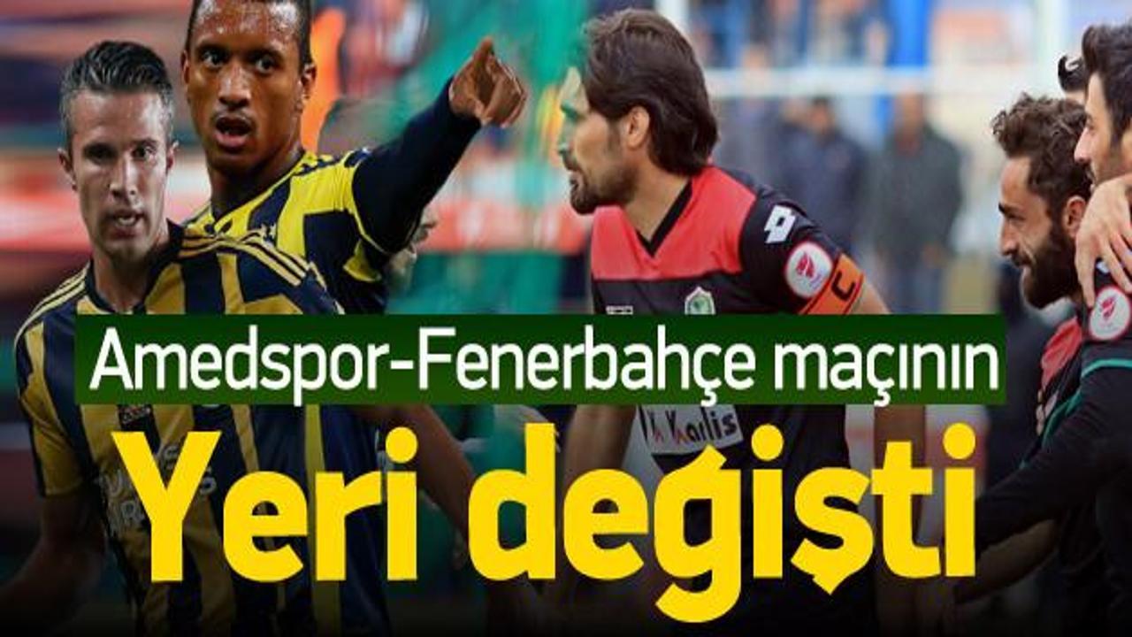 Amedspor-Fenerbahçe maçının yeri değiştirildi