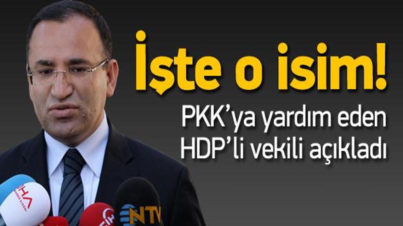 Bozdağ: HDP'li vekil teröriste yardım yapıyor