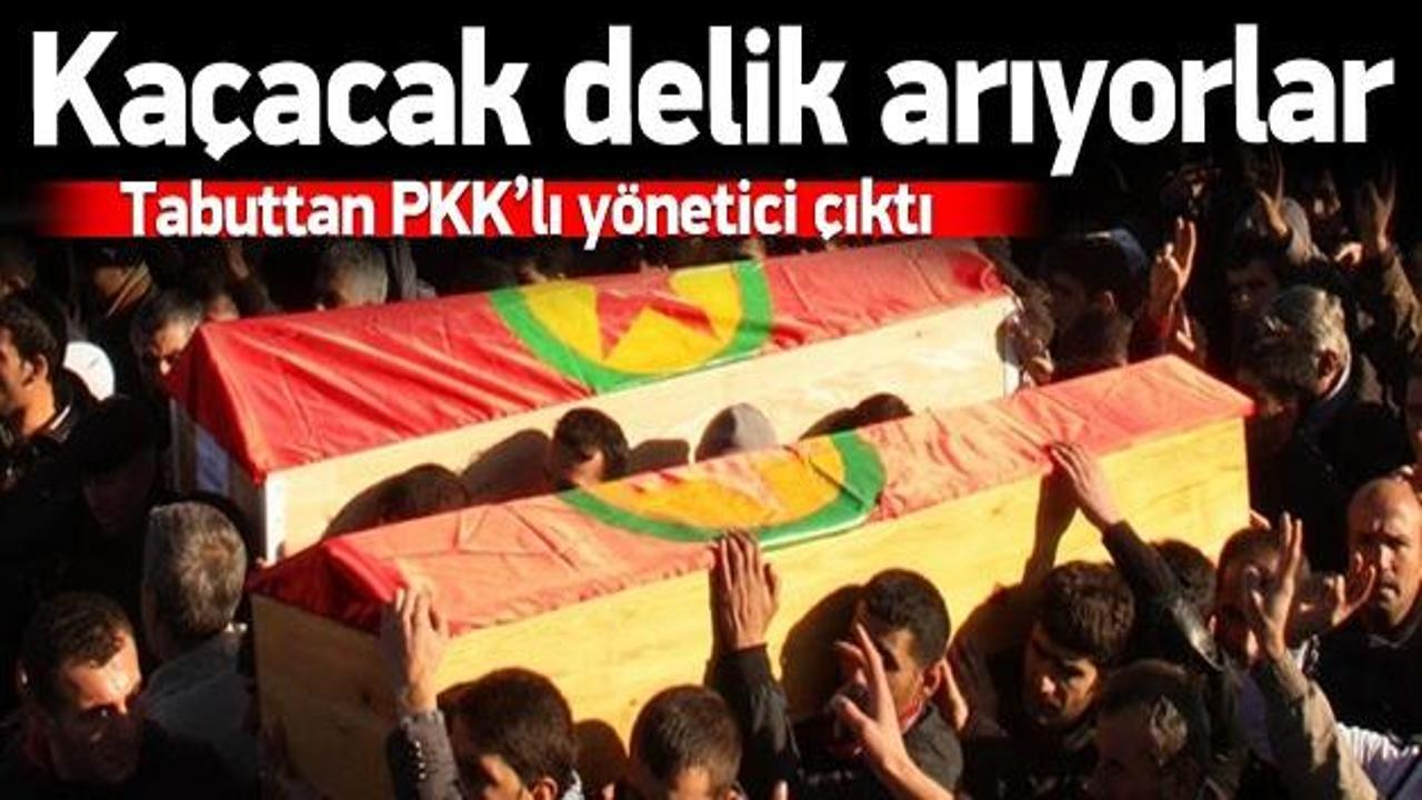 PKK yöneticisini tabuta koyup kaçırmak istediler