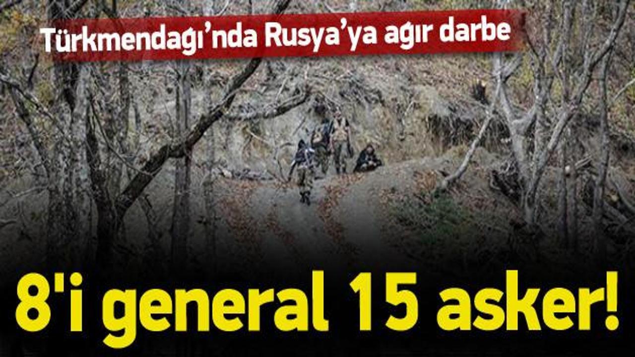 Rus generaller Türkmen Dağı'nda öldürüldü
