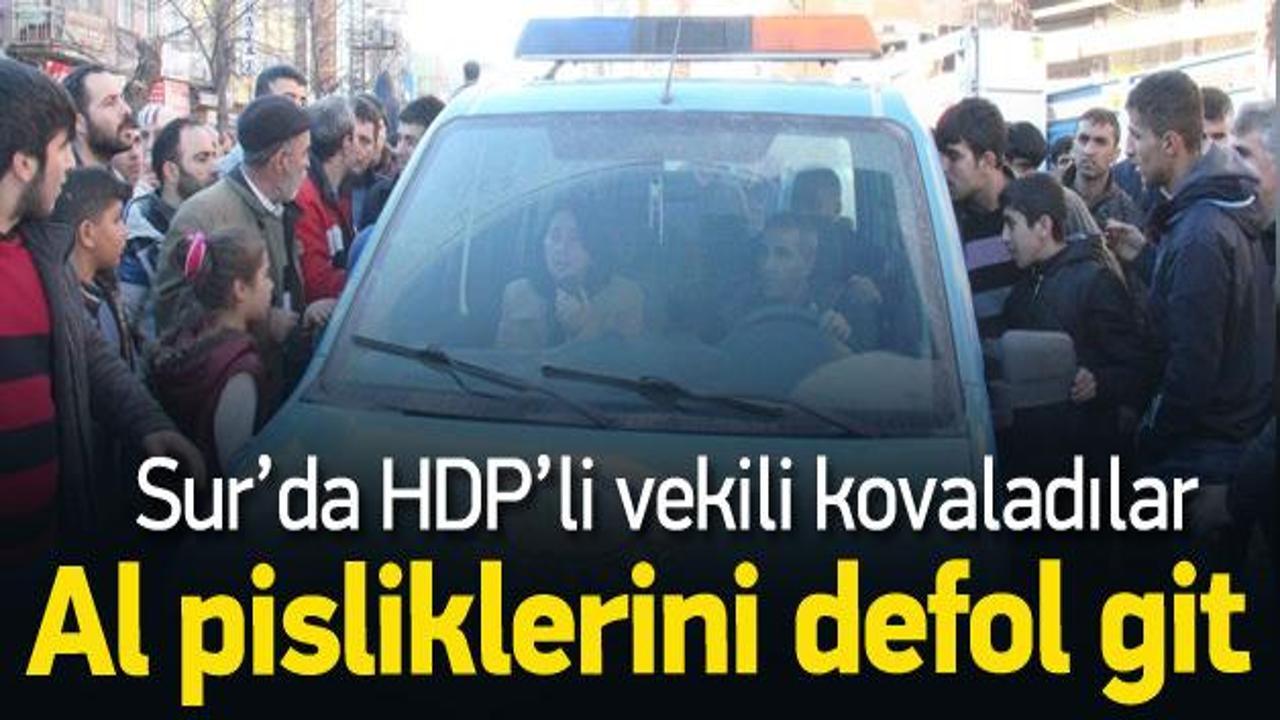 Sur halkından HDP'li vekile büyük tepki