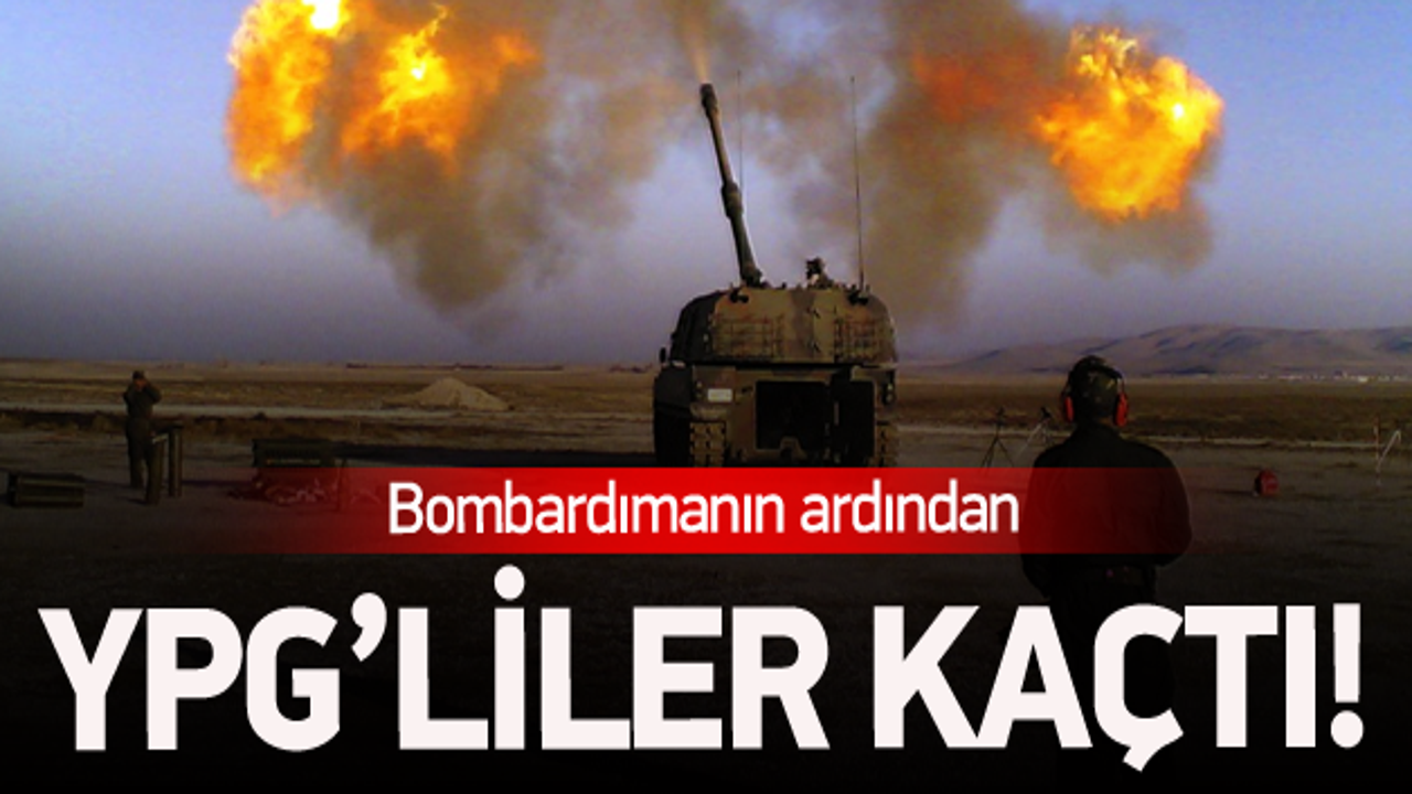Türkiye bombaladı YPG'liler kaçtı