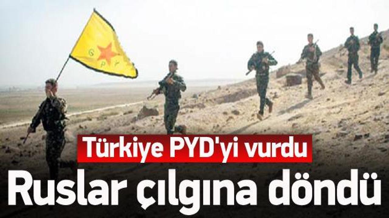 Türkiye PYD'yi vurdu Ruslar çıldırdı