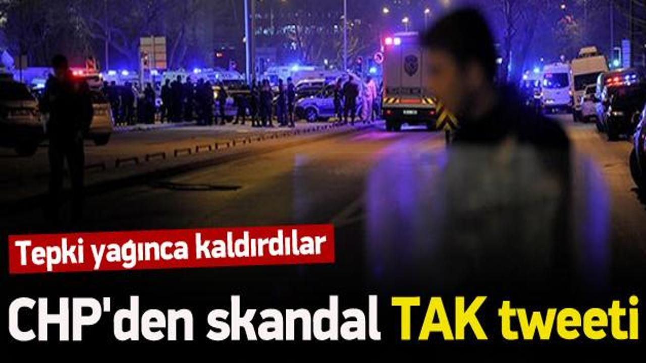 CHP'den skandal 'TAK' tweeti
