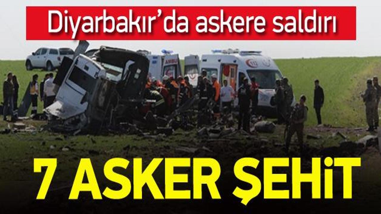 Diyarbakır&rsquo;da askere saldırı: 7 şehit