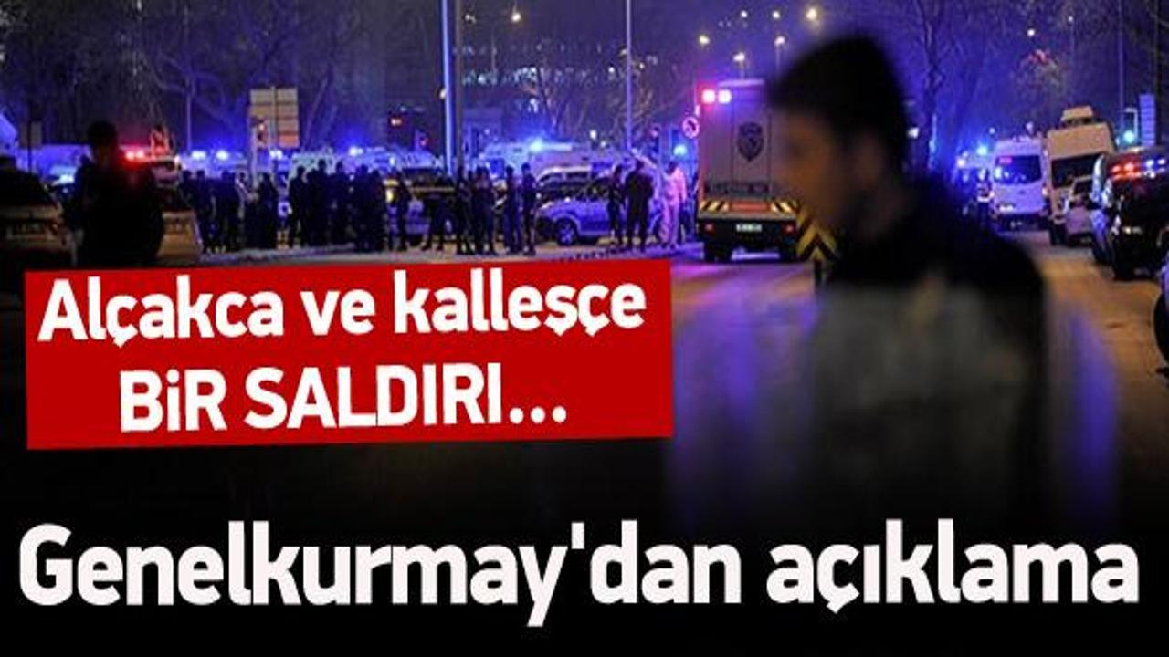 Genelkurmay'dan patlamaya ilişkin ilk açıklama