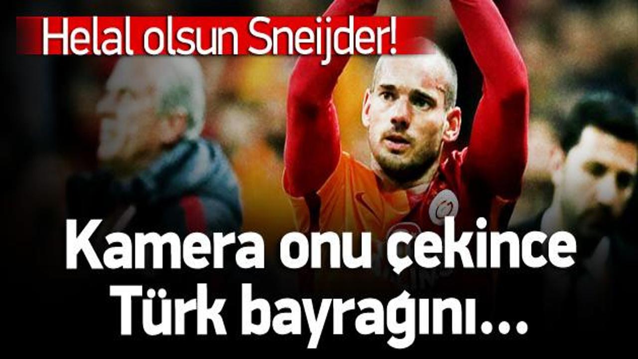 Wesley Sneijder'in Türk Bayrağı sevgisi