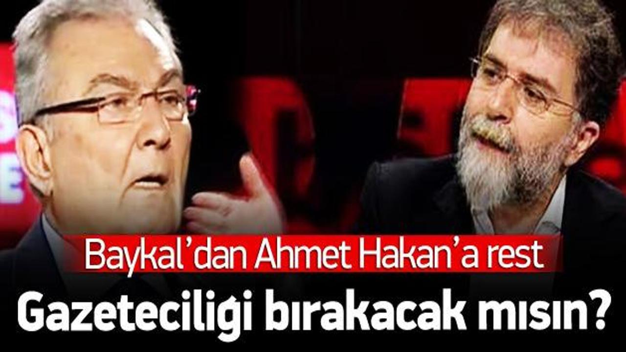 Baykal'dan Ahmet Hakan'a rest!