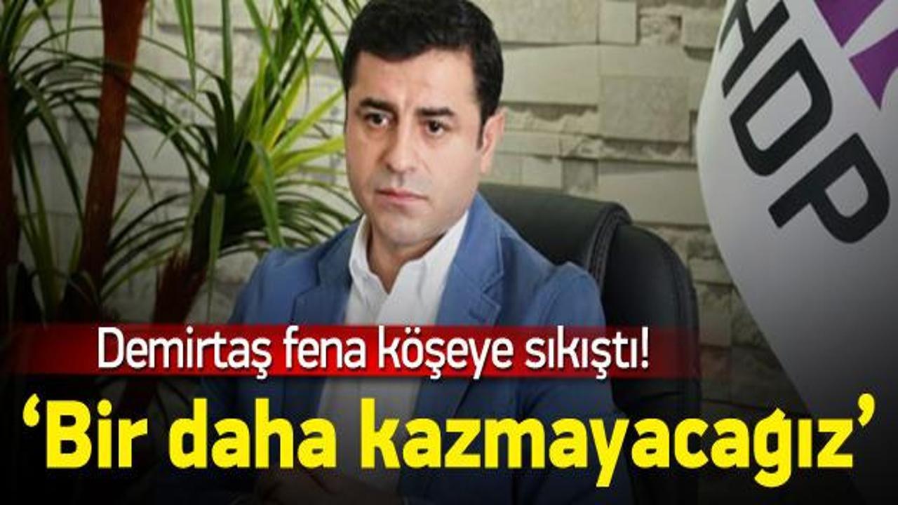 Köşeye sıkıştı: 'Bir daha hendek kazmayacağız'