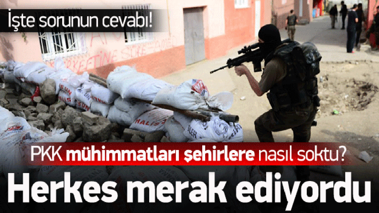 PKK m&uuml;himmatları şehirlere bakın nasıl sokmuş!