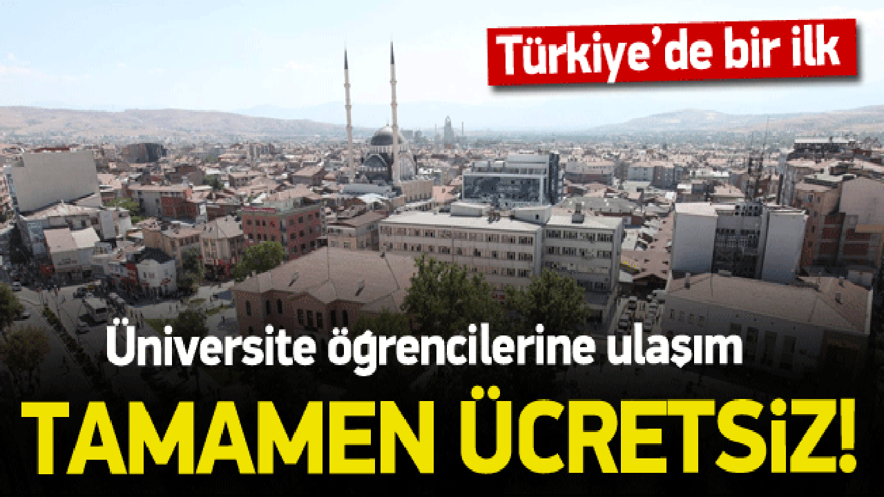 T&uuml;rkiye'de ilk! &Uuml;niversitelilere &uuml;cretsiz ulaşım