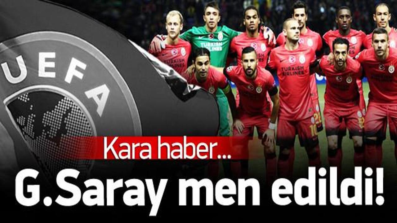 UEFA, Galatasaray'ı Avrupa'dan men etti!