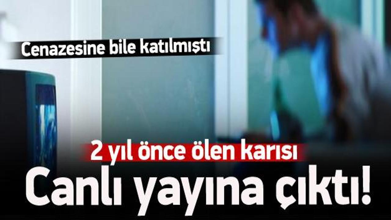 2 yıl önce ölen karısı televizyon programına çıktı