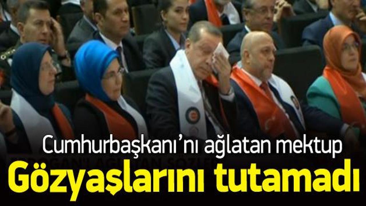Erdoğan gözyaşlarına hakim olamadı