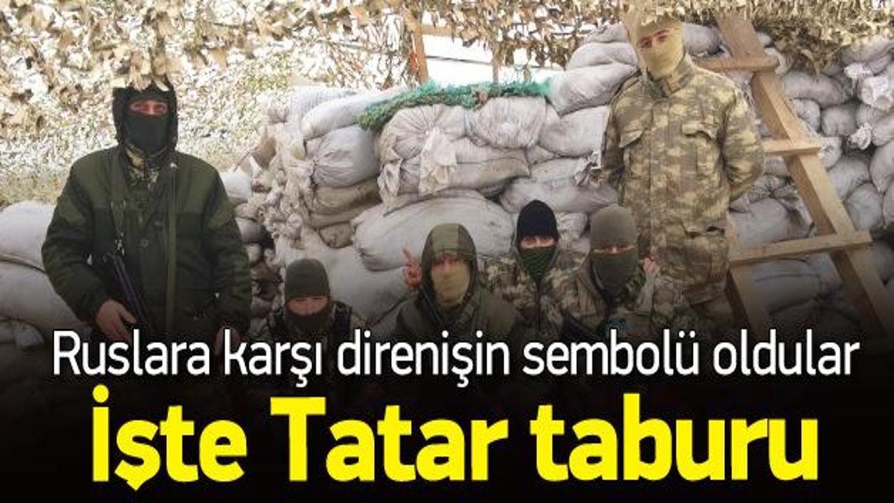 Kırım'daki Tatar taburu görüntülendi