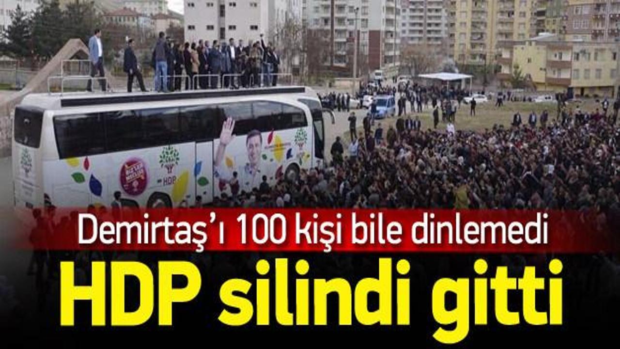 Demirtaş'ı Silvan'da dinleyen olmadı