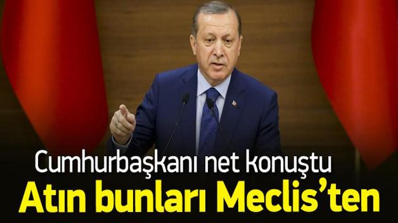 Erdoğan: Dokunulmazlıkları kaldırılmalı