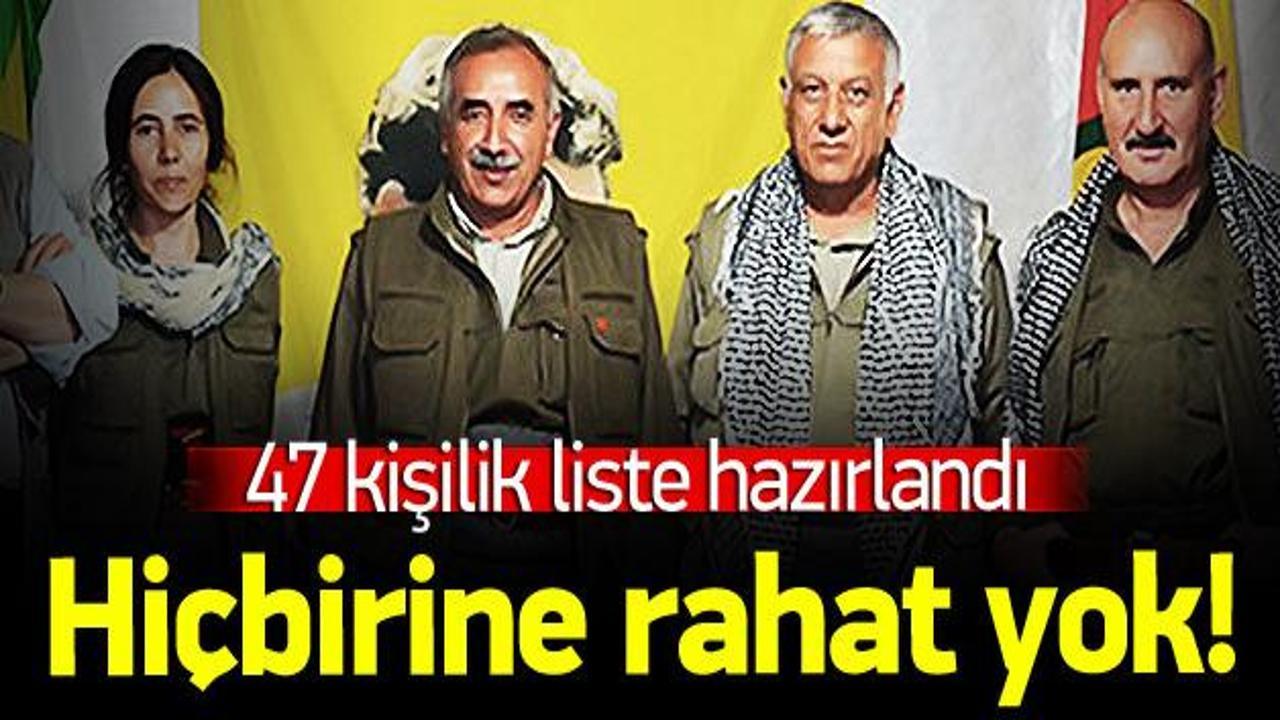 PKK elebaşıları için kırmızı bülten talebi