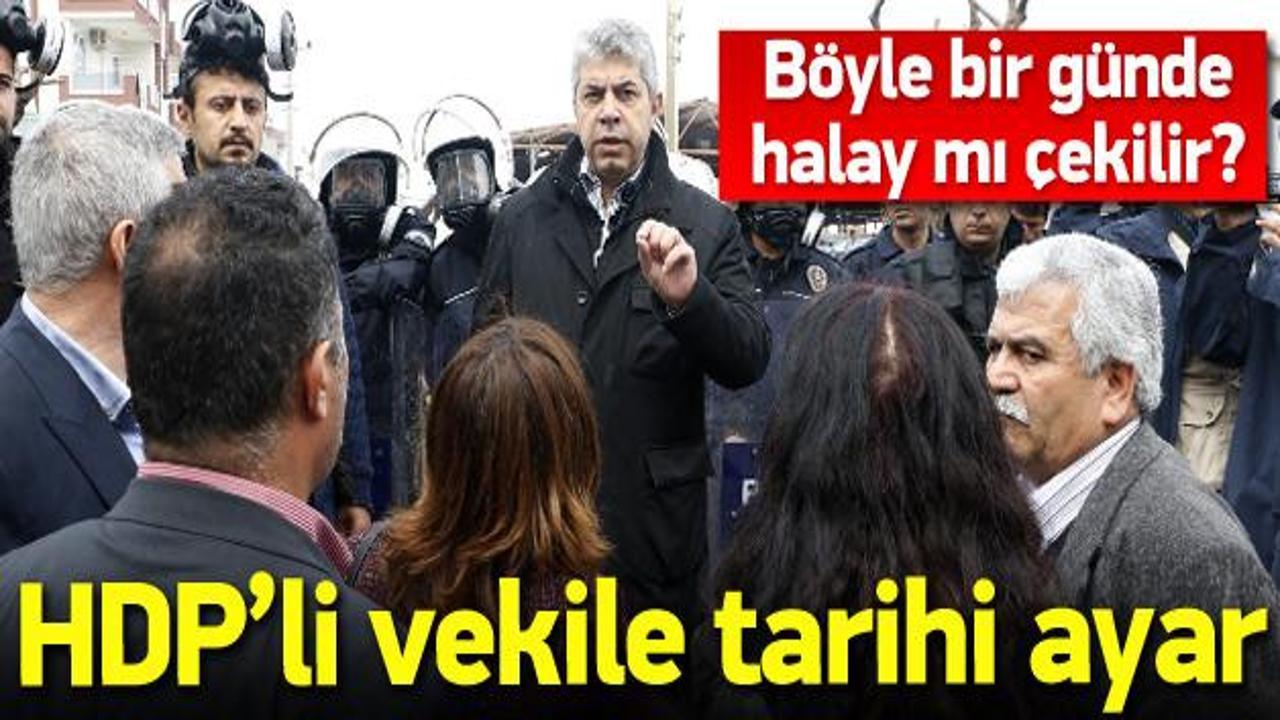 Polis m&uuml;d&uuml;r&uuml;: B&ouml;yle bir g&uuml;nde halay mı &ccedil;ekilir ?