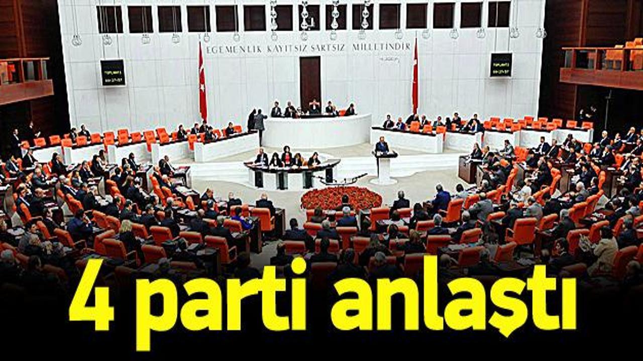 4 parti o konuda anlaştı