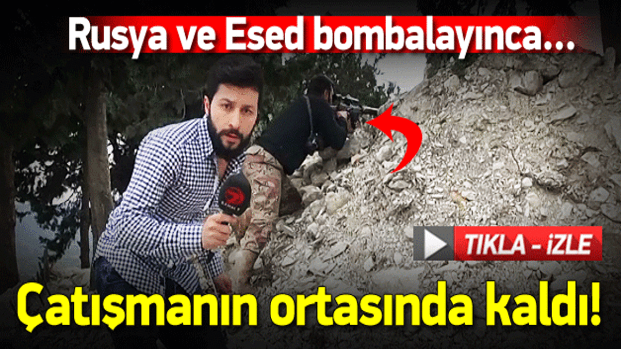 Kanal7 muhabiri &ccedil;atışmanın ortasında kaldı