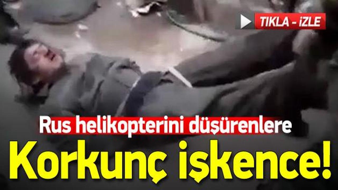 Rus helikopterini d&uuml;ş&uuml;renlere işkence