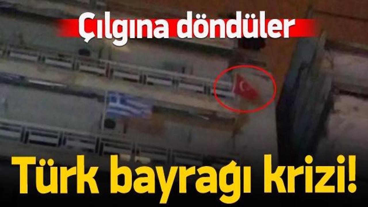 Selanik&rsquo;te T&uuml;rk bayrağı krizi!