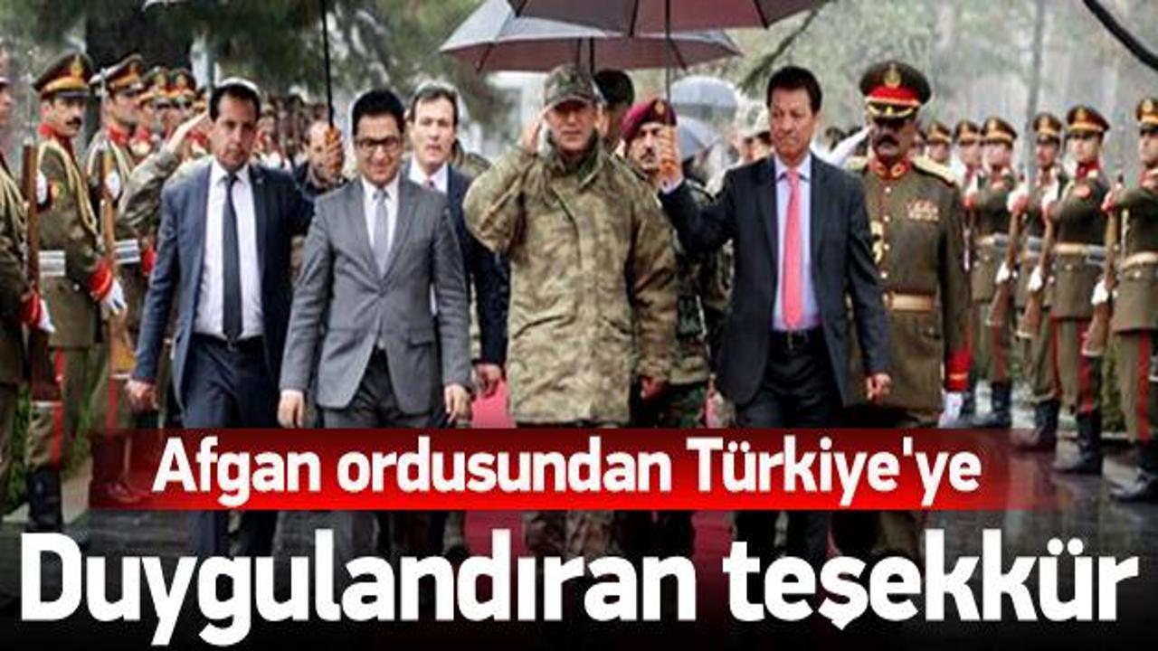 Afgan ordusundan duygulandıran teşekk&uuml;r