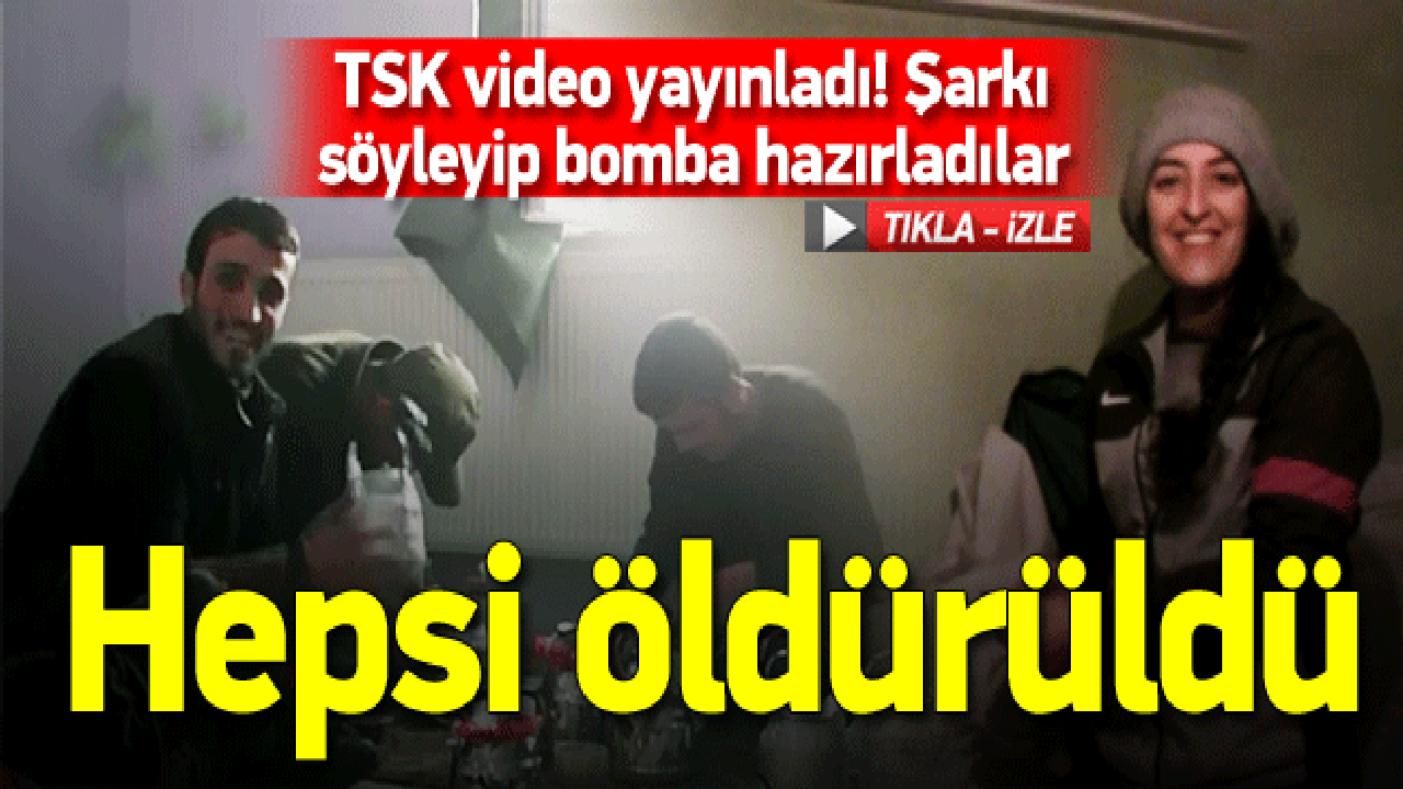 Çaydanlık bombası hazırlayan PKK'lılar öldürüldü