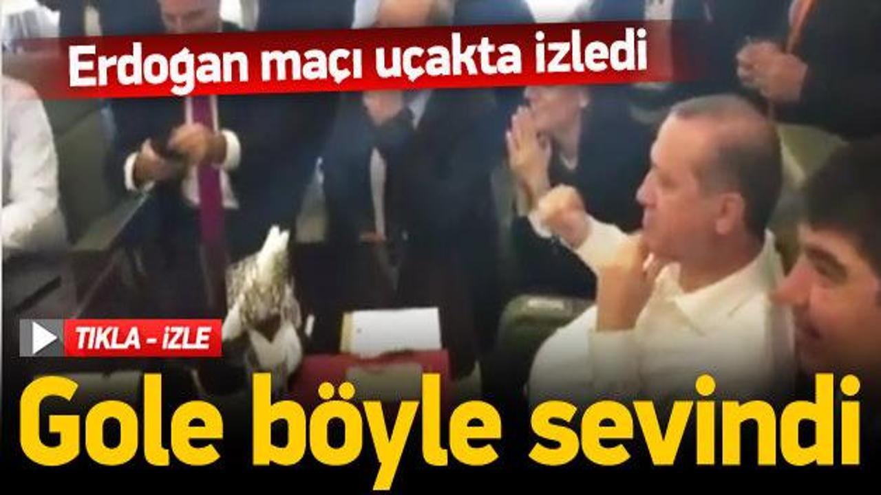 Cumhurbaşkanı Erdoğan gole böyle sevindi