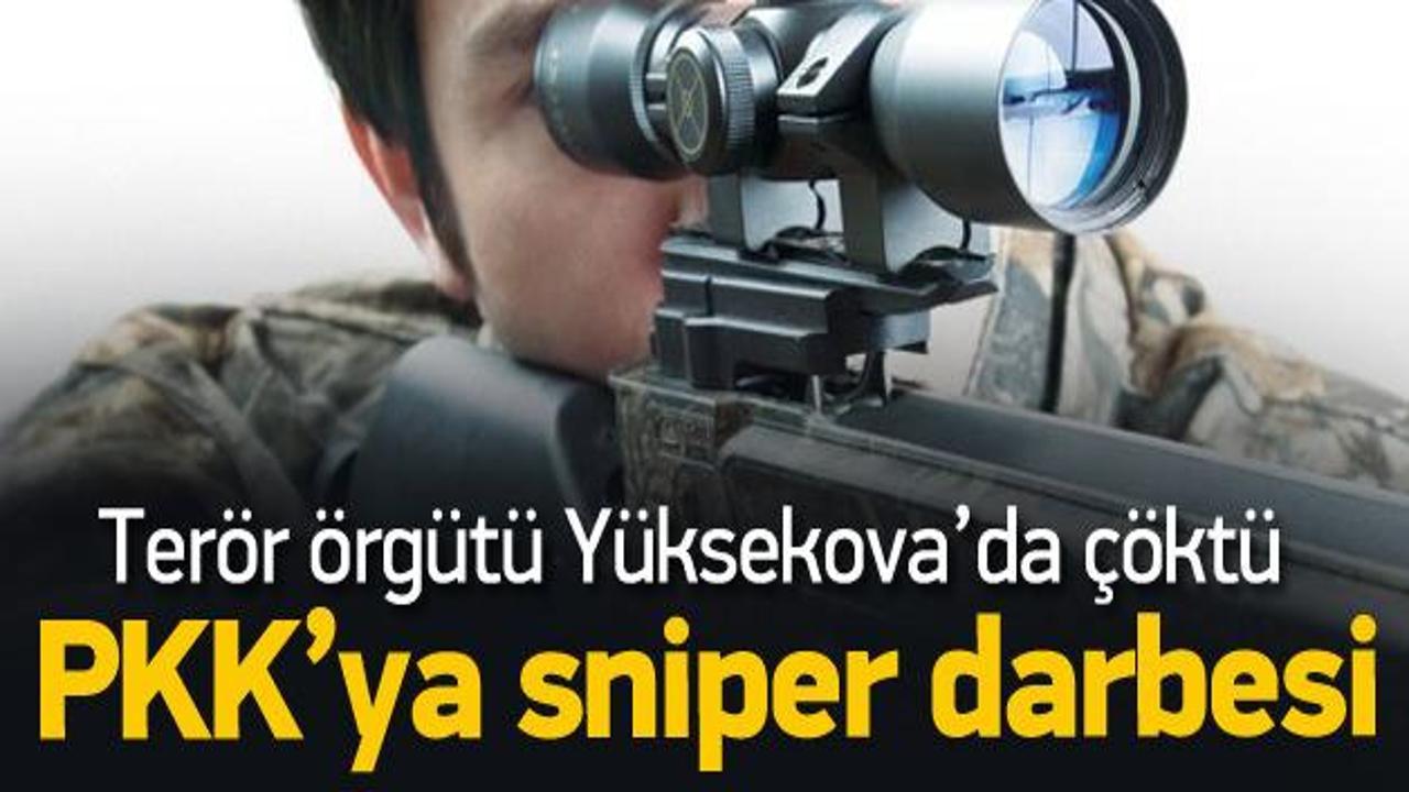 Yüksekova'da PKK'ya keskin nişancı darbesi!
