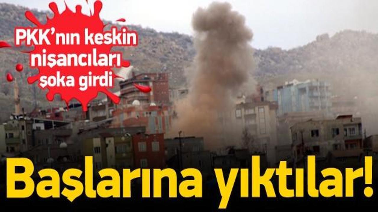 PKK'lı keskin nişancılara top atışı!
