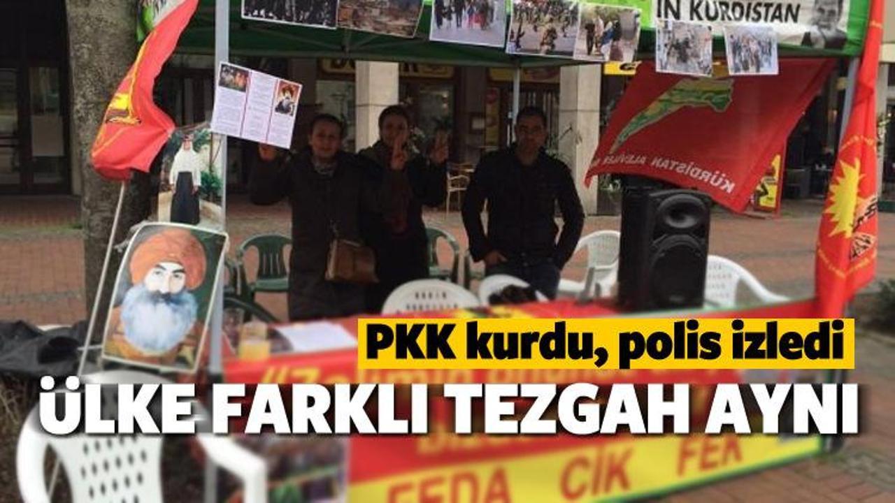 Dortmund'da PKK çadırı kuruldu