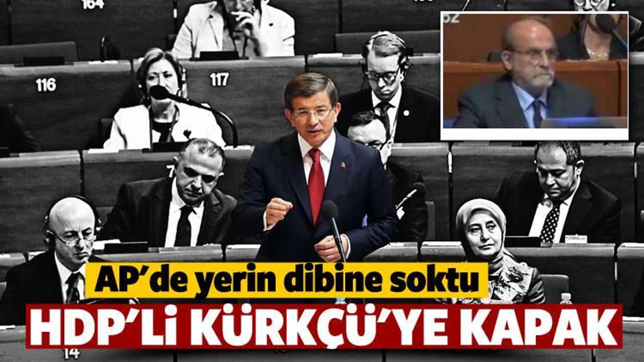 Başbakan Davutoğlu'ndan Kürkçü'ye kapak