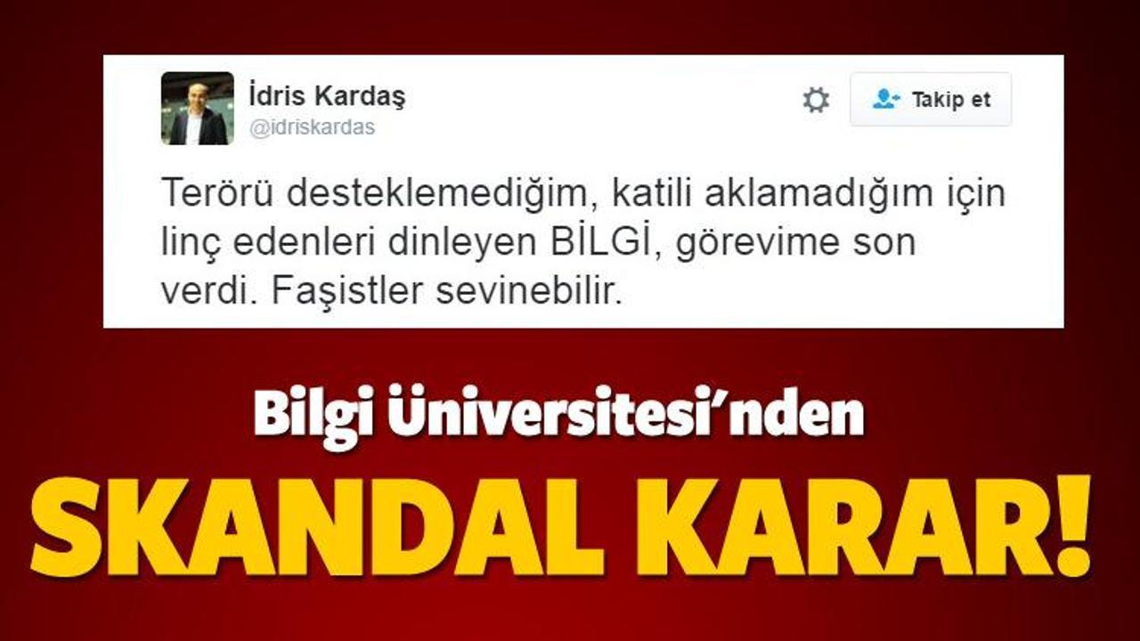 Bilgi &Uuml;niversitesi'nden skandal karar