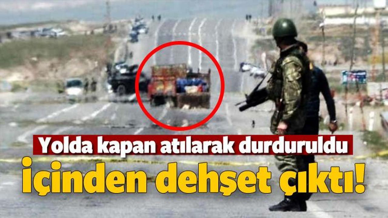 Erciş'te bomba yüklü kamyonet ele geçirildi