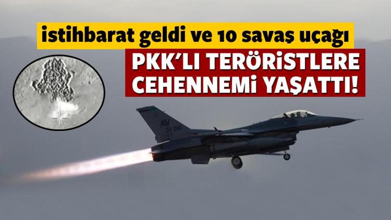 F-16'lar Dağlıca ve Uludere'deki PKK'lıları vurdu!