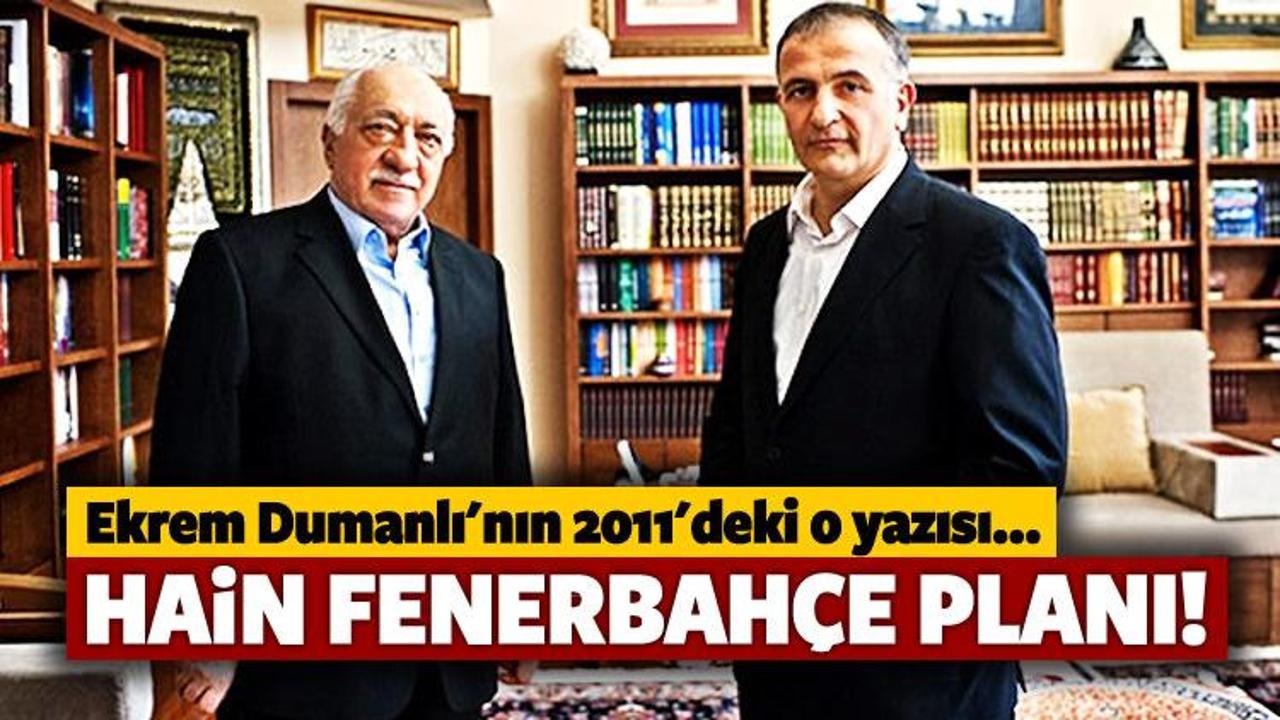 FETÖ'nün hain Fenerbahçe planı!