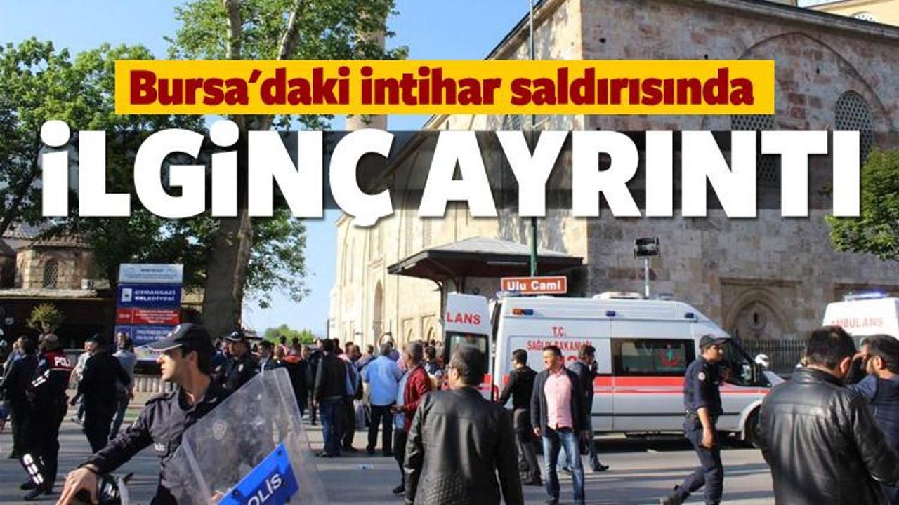Bursa'daki intihar saldırısında ilginç detay