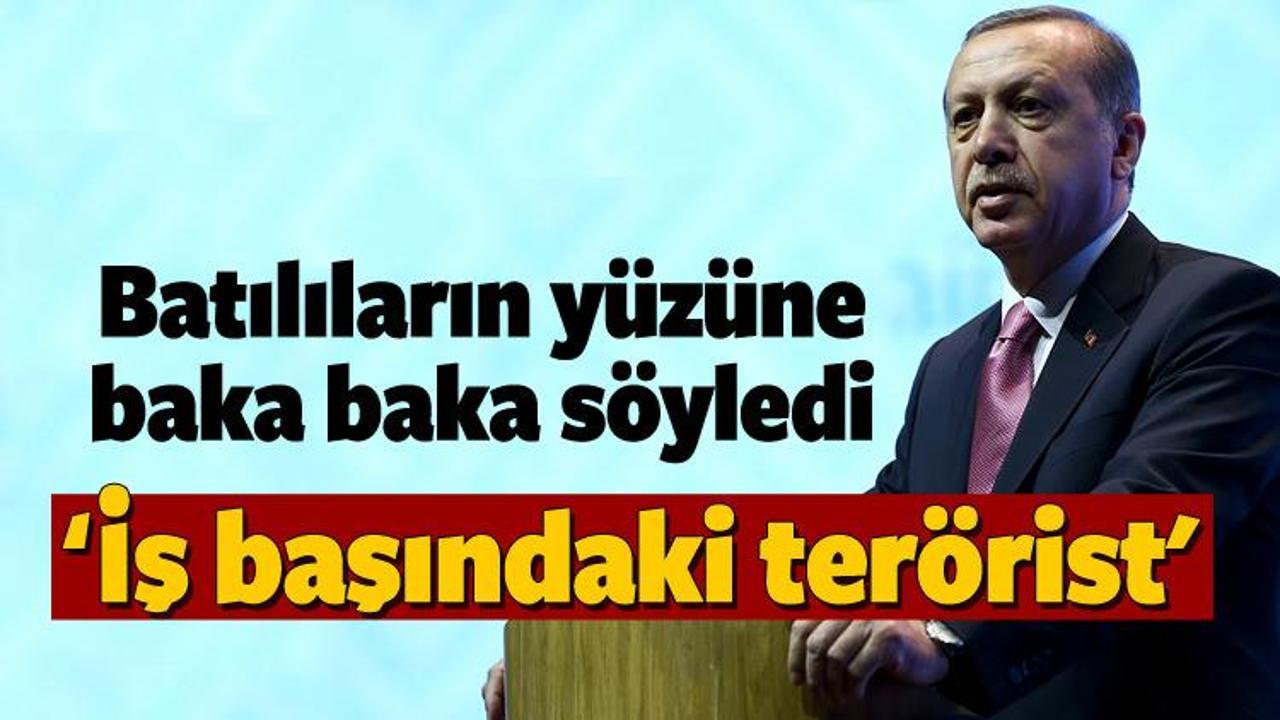 Erdoğan: Suriye'de baş terörist var