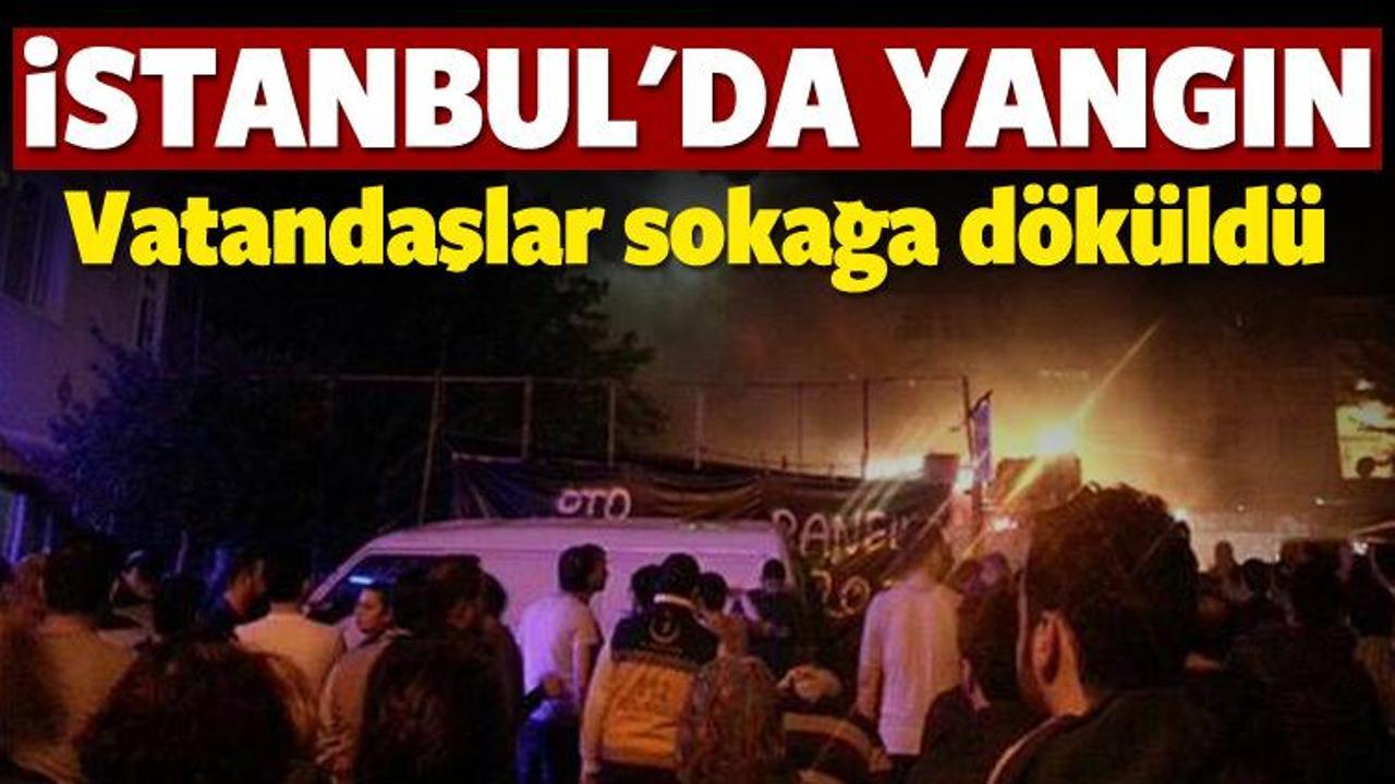 İstanbul'da yangın! Vatandaşlar sokağa döküldü
