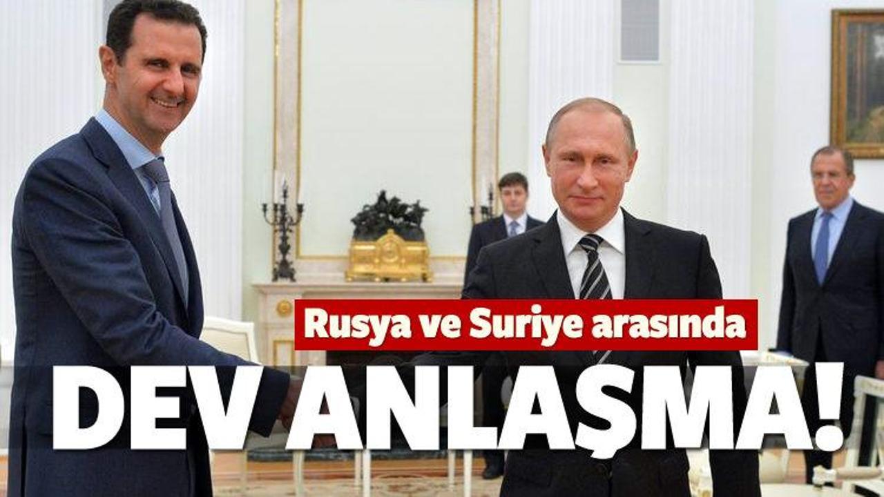 Rusya ve Suriye arasında dev anlaşma!