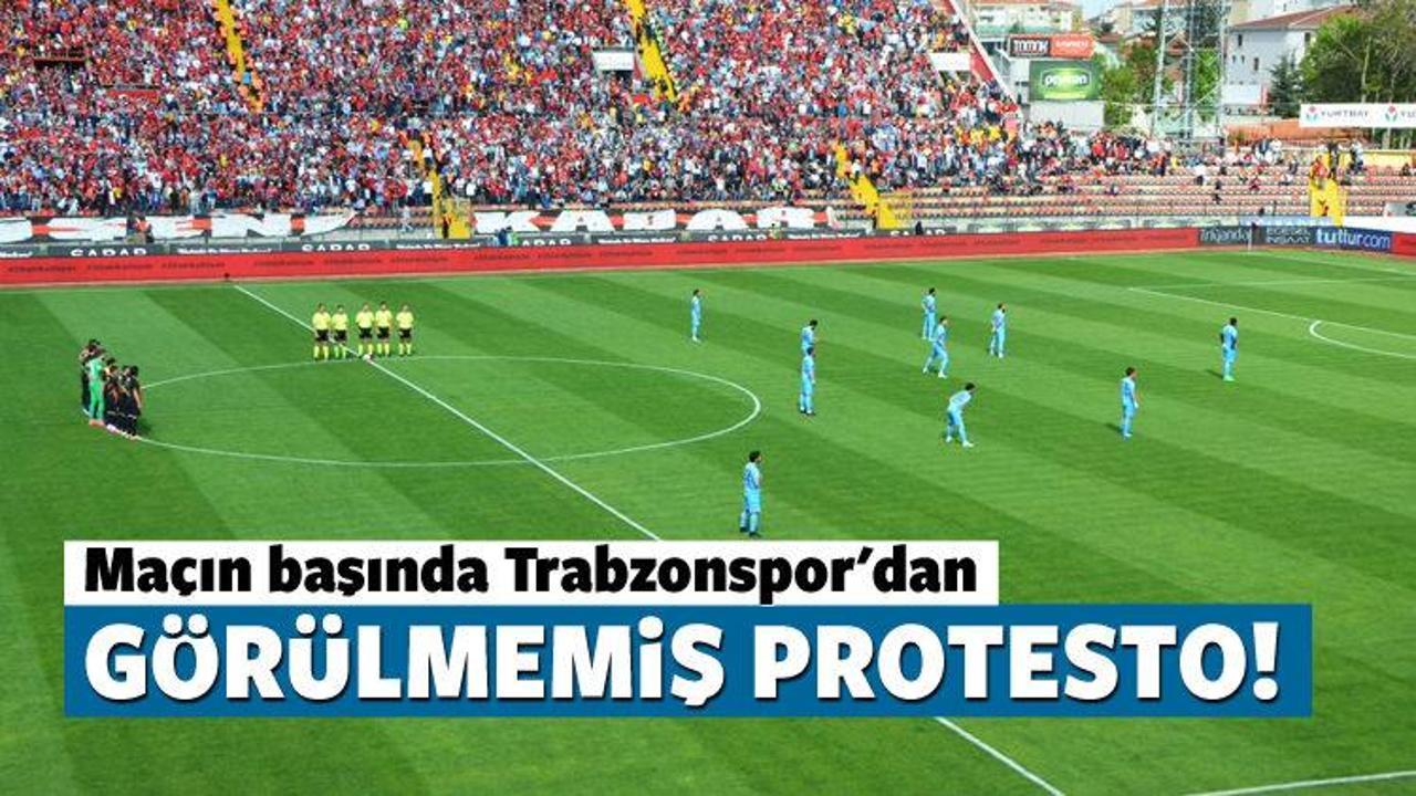 Trabzonspor'dan hakemlere görülmemiş protesto!