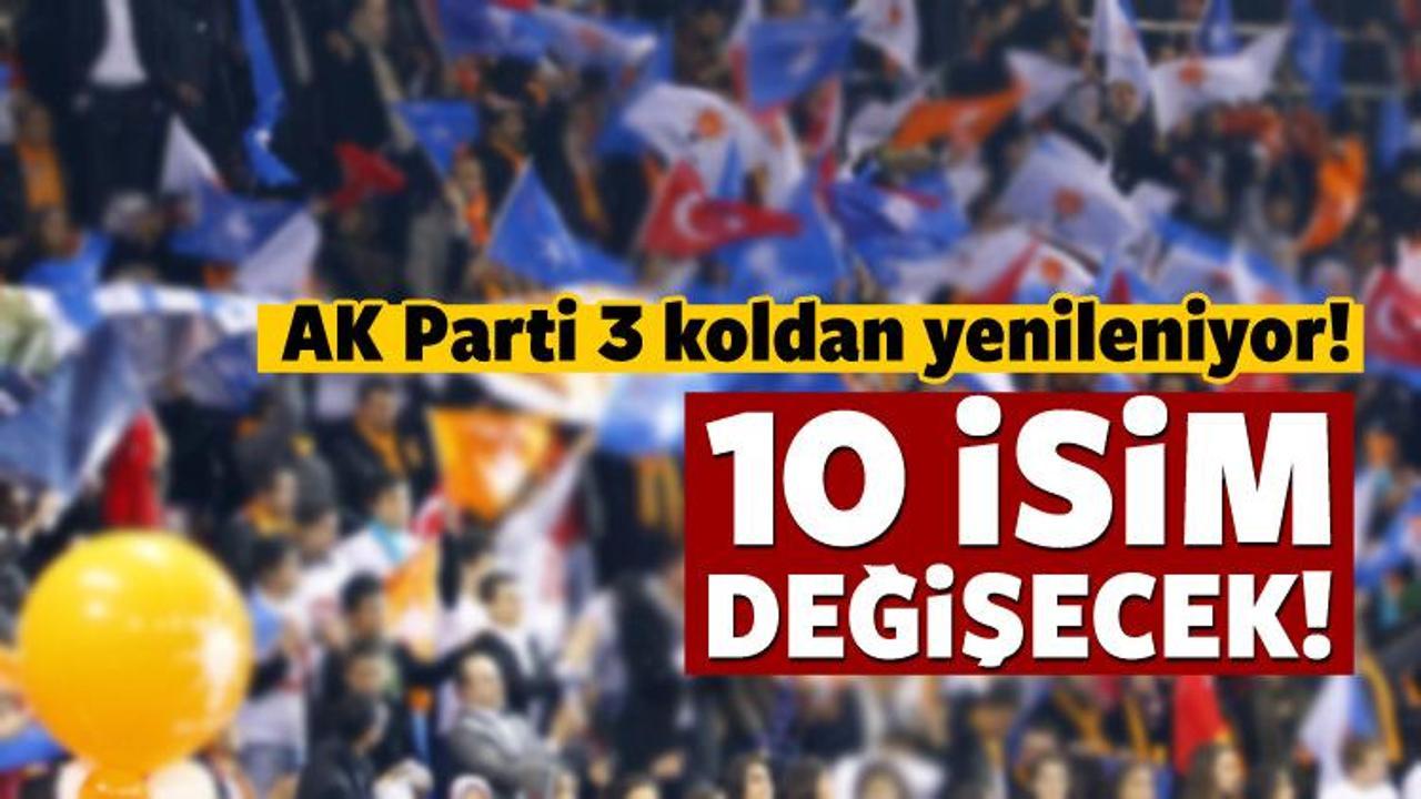 AK Parti 3 koldan yenileniyor! 