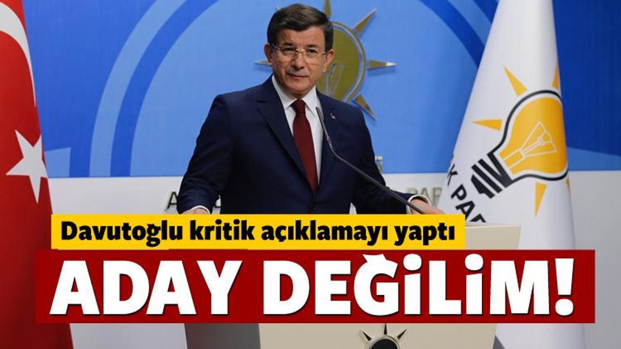  Davutoğlu'ndan MYK sonrası kritik açıklama!
