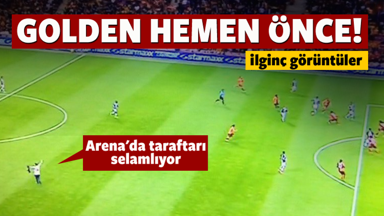 Derbide sahaya bir taraftar girdi 